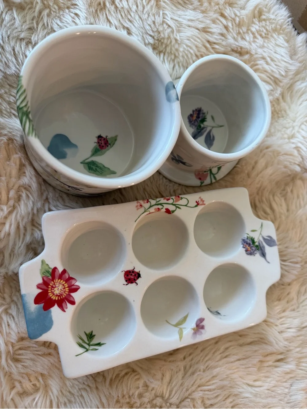 Anthropologie Egg Crate & Butter Bell